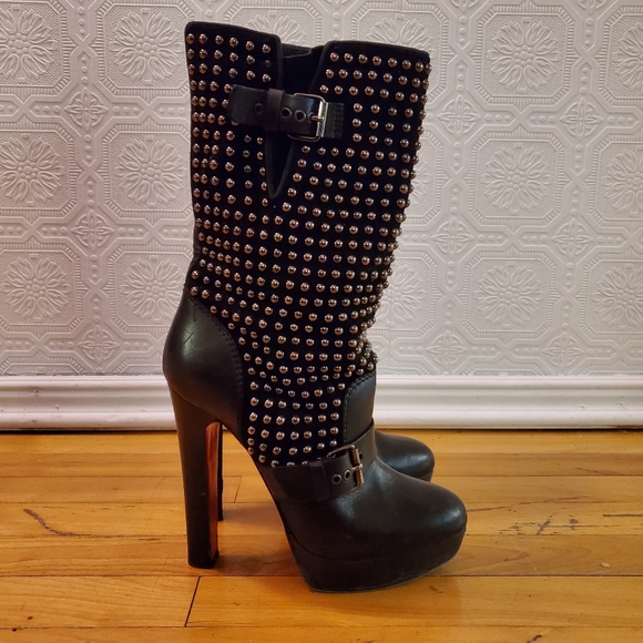 Studded Marisa 140 heeled boots - Picture 1 of 7